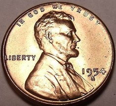 Vereinigte Staaten 1954-S UNC Lincoln Weizen Cent - £3.52 GBP