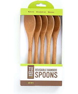 To Go Ware Reusable Bamboo Spoons | Camping Utensils | Eco Friendly (Pack of 5) - £9.07 GBP