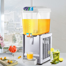 VEVOR Juice Dispenser Commercial 18L 4.8Gal Cold Beverage Refrigerated Dispenser - £291.77 GBP