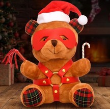 TEDDY BEAR BROWN KINKY CLAUS GAG GIFT NOVELTY WHITE ELEPHANT DIRTY SANTA - $35.63