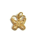 Butterfly Charm Pendant 14k Yellow Gold. - £240.12 GBP