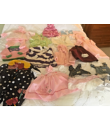 Vintage LOT Baby Girl Clothing up to 18mo romper hand knits oshkosh Lauren - $28.71