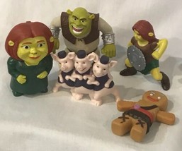 Shrek Three Little Pigs Fiona Toy Figures Dreamworks Animation Lot McDonald&#39;s - £35.24 GBP