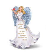 Bradford Exchange Forever With You Lighted Crystal Angel Bereavement Fig... - $1,560.84 MXN