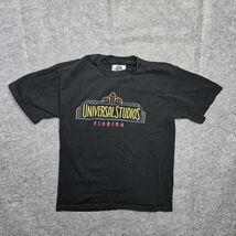Vintage Universal Studios Florida Shirt Mens Small Black Graphic Made US... - $28.21