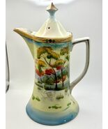 ANTIQUE Nippon Hand Painted CHOCOLATE POT - Circa 1900 - $87.52