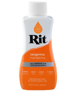 TANGERINE #40 mandarina RIT Fabric DYE Liquid 8 oz bottle fabric tie dye - $26.08 CAD