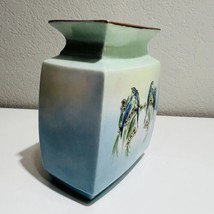 Bavaria Shonwald Vase Bud Blue Bird Design 1127 Porcelain Vintage P.S.A.A. - $64.52