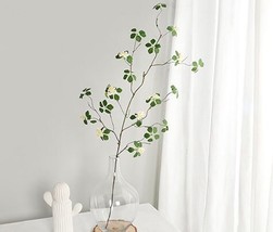 Artificial Guanyin flower branches green leaf long stems home decor high... - $17.68 CAD