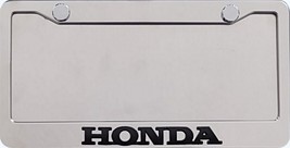Honda  3D Black Script ( not printed or decal) Stainless Steel Frame - $456.10 MXN