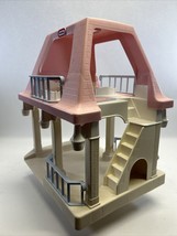 Vintage Little Tikes Grandma&#39;s Cottage Pink Roof Dollhouse Grandparents House - $46.74