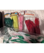 Lot of Vintage Bumpy Chenille Stems Bump Pipe Cleaners Assorted Colors - £15.81 GBP