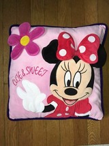 * disney parks pink minnie mouse 3D cute &amp; sweet pillow - £15.64 GBP