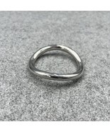 In Stock, 58mm Inner Diamter, 8mm Gauge Stainless Steel Curved Cock Ring - $25.00