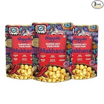 Snack Makhana Peri Peri 60g (Pack Of 3), Roasted Foxnut Healthy Snack - $14.95