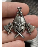 Viking Masonic Freemason Pin in Antique Silver - €12,88 EUR