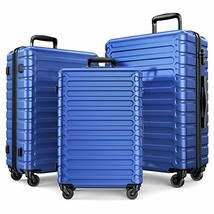 3 Piece Luggage Sets Expandable Durable Spinner Wheels Suitcase with  TSA Lock - £216.08 GBP