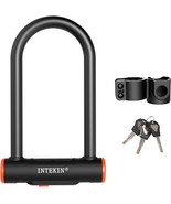 Intekin Bike U Lock Heavy Duty Bike Lock Bicycle Lock 16Mm U Lock For Bi... - £32.04 GBP