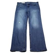 Calvin Klein Jeans Mens 36 Blue Straight Mid Rise Stretch Button Zip Den... - £23.34 GBP