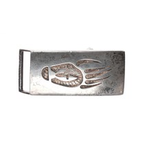 50&#39;s-60&#39;s Native American sterling overlay style belt buckle - £129.22 GBP