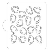 Monstera Leaf Pattern Stencil for Cookies or Cakes USA Made LS9069 - $4.99