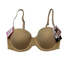 Maidenform Bra Womens 34C Pick Me Up Nude Underwire Push Up Neutral Capsule - $18.41