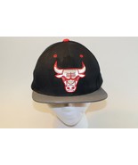 Mitchell &amp; Ness Chicago Bulls Hat Cap Snap Back Adjustable Black Gray Or... - £9.61 GBP