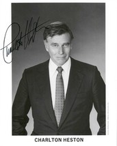 Charlton Heston (d. 2008) Signed Autographed Glossy 8x10 Photo - $49.99