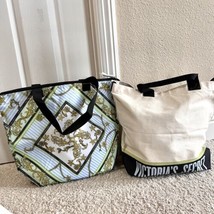 Victoria’s Secret Canvas Tote &amp; Soft Cooler Tote Bags Limited Edition Lo... - $24.75