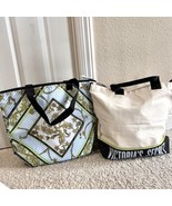 Victoria’s Secret Canvas Tote &amp; Soft Cooler Tote Bags Limited Edition Lo... - $24.75
