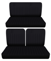 Front 50/50 top & solid Rear bench seat covers Fits 62 Ford Falcon 2 door deluxe - $130.54