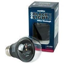 Sunlite LED A Type Blacklight 2W Light Bulb Medium (E26) Base, UV Black Light - £34.36 GBP