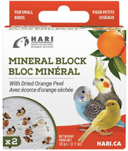 HARI Orange Peel Mineral Block for Small Birds 1.2 oz HARI Orange Peel Mineral B - £10.19 GBP