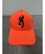 BROWNING Hunting Hat Safety Blaze Orange 3D Buckmark Logo Strapback Adju... - €8,49 EUR