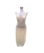 Vintage 1960s Olga Made In USA 100% Nylon Soft Yellow Full Slip Long Siz... - $15.80 CAD