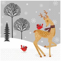 Winter Plaid Christmas Luncheon Paper Napkins 16 Ct - £2.98 GBP
