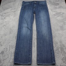 Calvin Klein Pants Womens 31 Blue Skinny Mid Rise Button Medium Wash Den... - £23.20 GBP