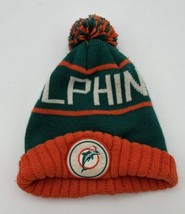 Miami Dolphins Knit Hat By Mitchell Ness One Size Fits Most - £11.70 GBP