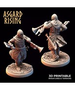3D Printed Asgard Rising Medieval Knight Trumpeter 32mm Ragnarok D&amp;D - $15.14 CAD+