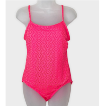 Catalina neon pink one piece swimsuit size medium 8/10 - £14.47 GBP