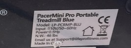 Lifepro Pacer Mini Walking Treadmill Portable Under Desk Compact Max Load 220Lbs image 8