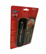 Coca Cola Collectible Santa Clause Ceramic Roller Ball Pen Gift Tin 1995... - $285.29 MXN