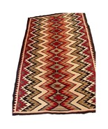 Handmade Antique Native American Navajo Rug 3.10&#39; x 5.8&#39; (117cm x 176cm)... - $2,601.94 CAD