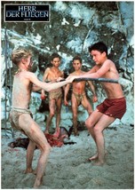 *William Golding&#39;s LORD OF THE FLIES (1990) Four Young Boys Fight in Loincloths - £27.97 GBP
