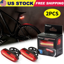 2-Pack Led Bicycle Cycling Tail Light Usb Rechargeable Bike Rear Warning... - £17.62 GBP