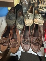 4 pr Cole Haan Allen Edmonds dock moccasin shoes 10 m and 10 1/2 d Porting  - £66.19 GBP
