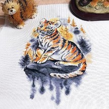 Cute Tiger Cross stitch pattern pdf - Watercolor tiger cross stitch  - £10.22 GBP