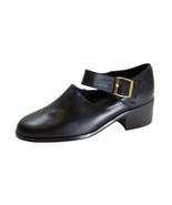 PEERAGE Petra Women&#39;s Wide Width Leather Ankle Strap Shoes - $44.95
