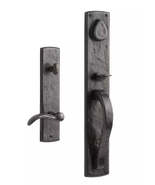 New Ellis Solid Dark Bronze Entrance Door Set with Lever Handle, Right h... - £225.13 GBP