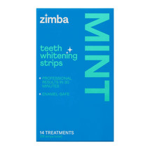 Zimba Teeth Whitening Strips Enamel Safe Vegan 14-Day Treatment 28 Strip... - $14.84